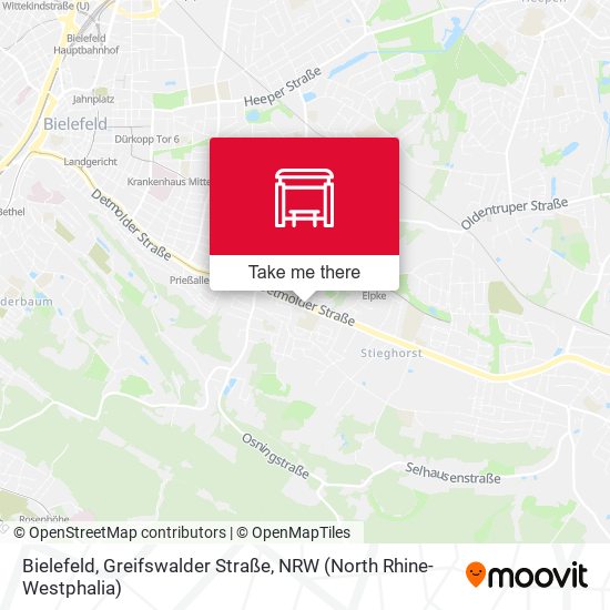 Bielefeld, Greifswalder Straße map