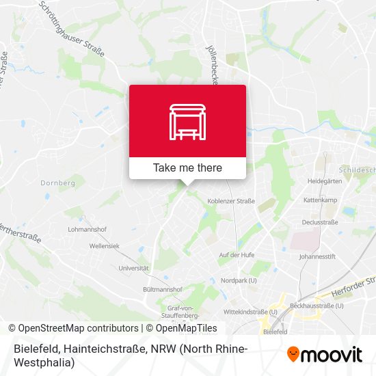 Bielefeld, Hainteichstraße map