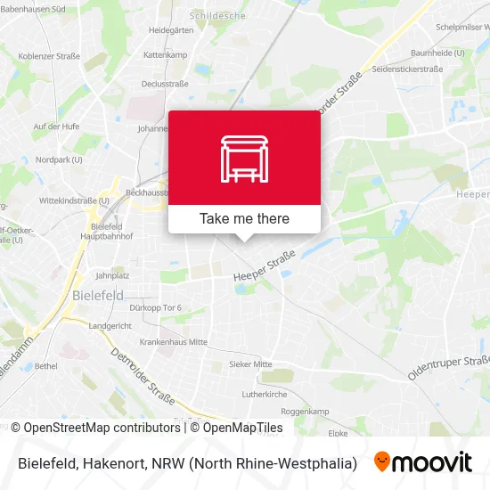 Bielefeld, Hakenort map