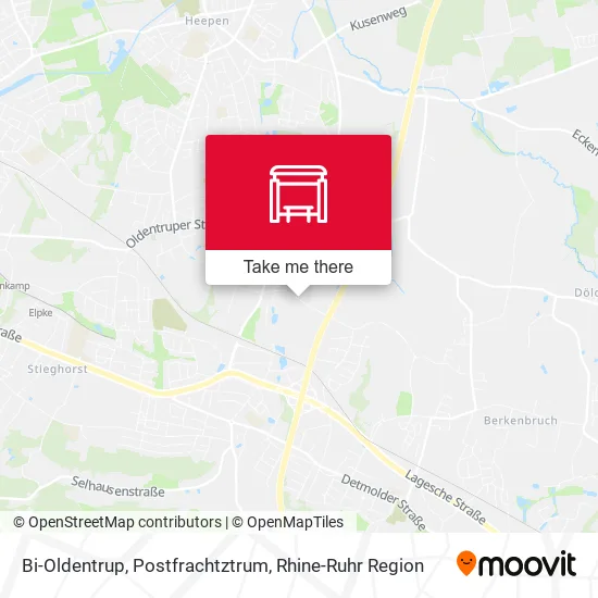 Карта Bi-Oldentrup, Postfrachtztrum