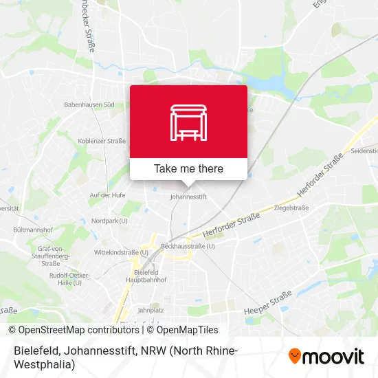 Карта Bielefeld, Johannesstift