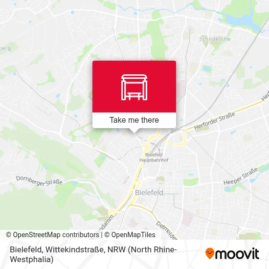 Bielefeld, Wittekindstraße map