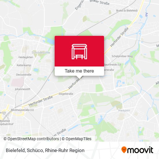 Bielefeld, Schüco map