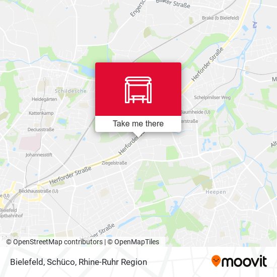 Bielefeld, Schüco map