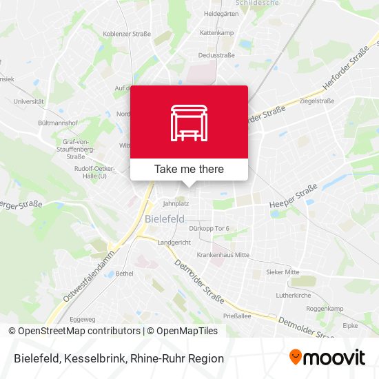 Bielefeld, Kesselbrink map