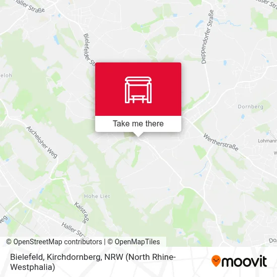 Bielefeld, Kirchdornberg map