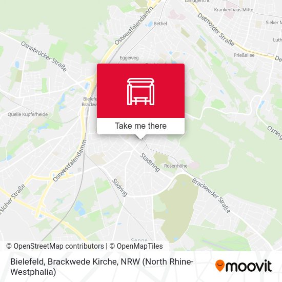 Bielefeld, Brackwede Kirche map