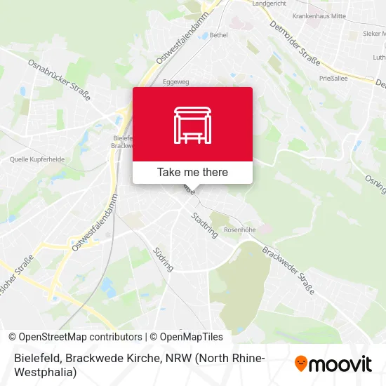 Карта Bielefeld, Brackwede Kirche