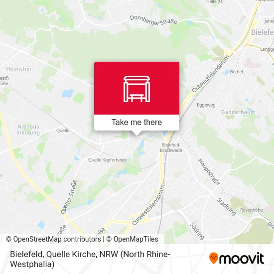 Bielefeld, Quelle Kirche map