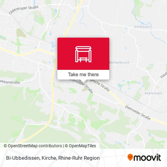 Bi-Ubbedissen, Kirche map