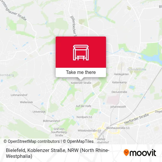 Bielefeld, Koblenzer Straße map