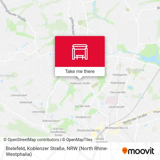 Bielefeld, Koblenzer Straße map