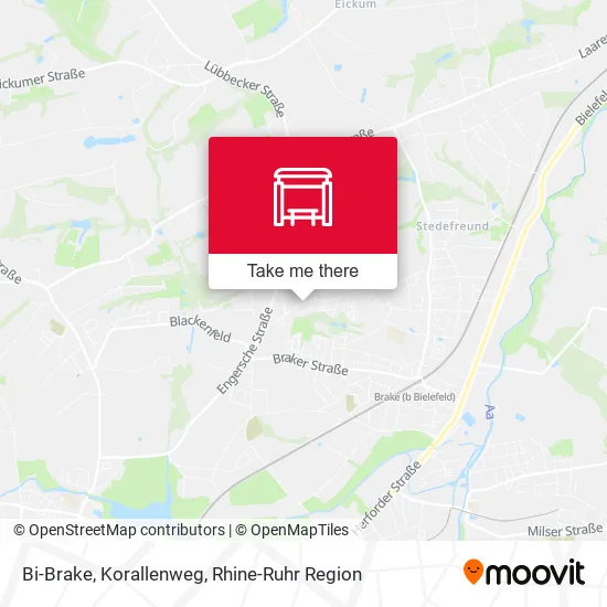 Карта Bi-Brake, Korallenweg