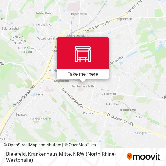 Bielefeld, Krankenhaus Mitte map