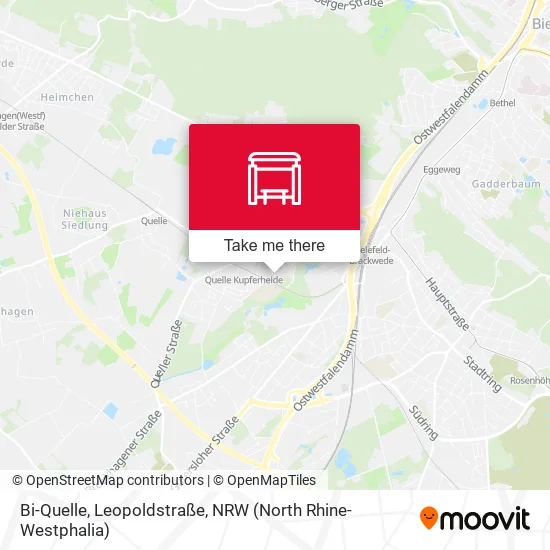 Карта Bi-Quelle, Leopoldstraße