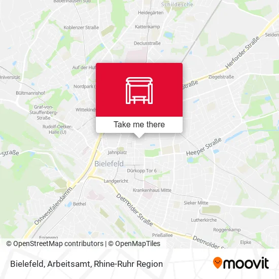 Карта Bielefeld, Arbeitsamt