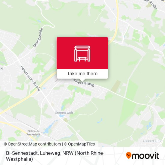Bi-Sennestadt, Luheweg map
