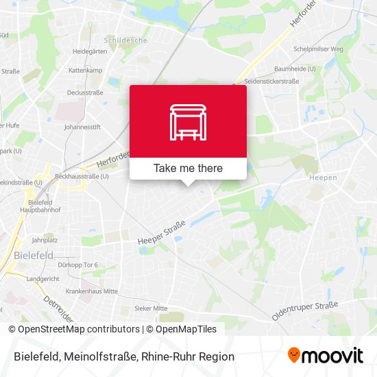 Bielefeld, Meinolfstraße map