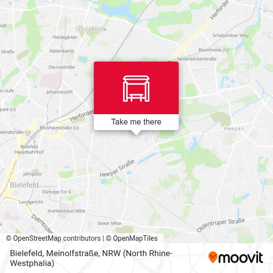 Bielefeld, Meinolfstraße map