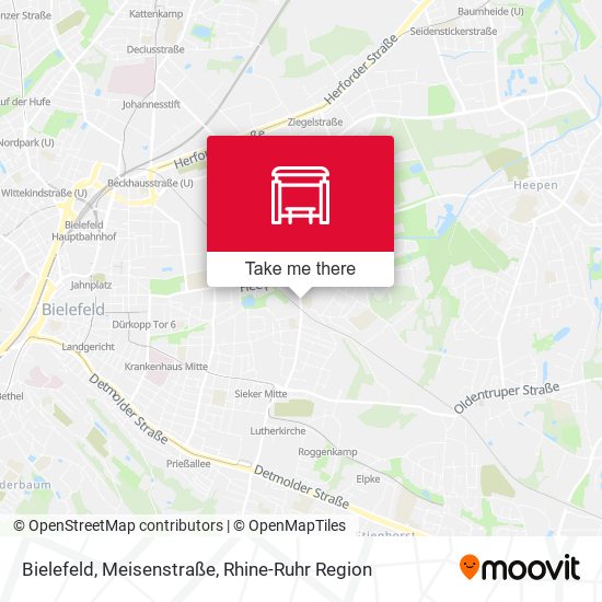 Bielefeld, Meisenstraße map