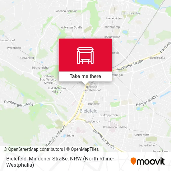 Bielefeld, Mindener Straße map