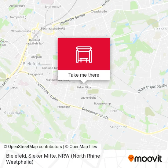 Bielefeld, Sieker Mitte map