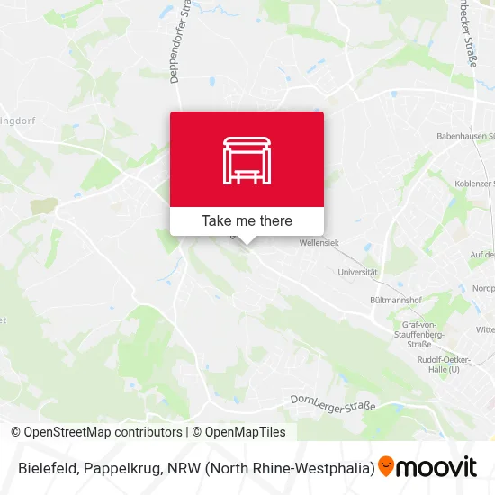 Bielefeld, Pappelkrug map