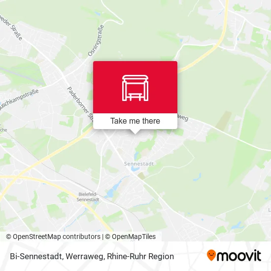 Карта Bi-Sennestadt, Werraweg
