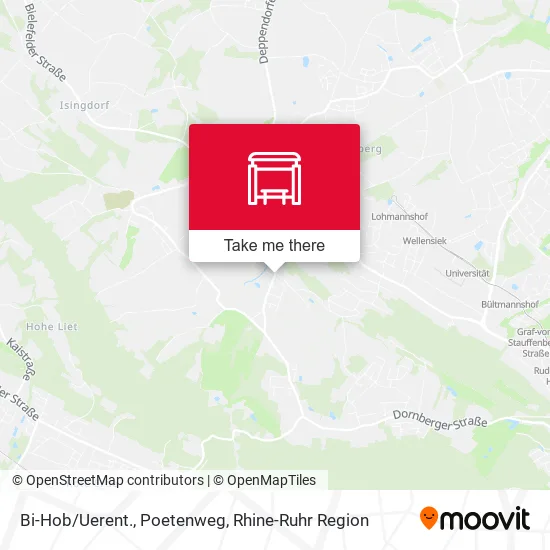 Карта Bi-Hob/Uerent., Poetenweg