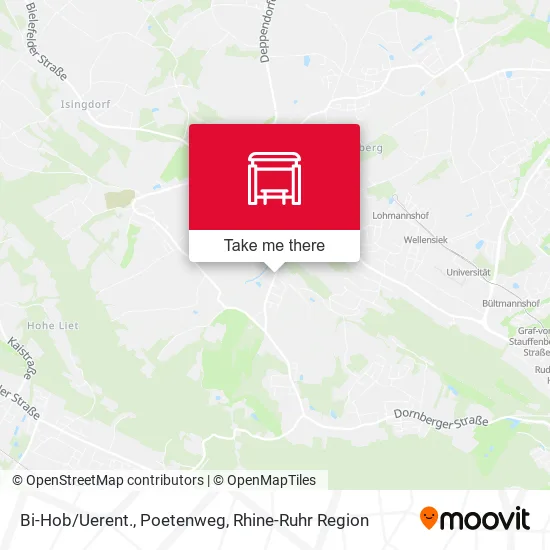 Карта Bi-Hob/Uerent., Poetenweg