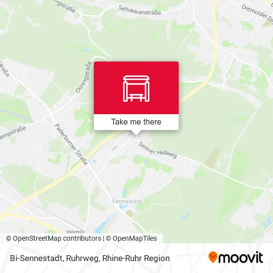 Карта Bi-Sennestadt, Ruhrweg
