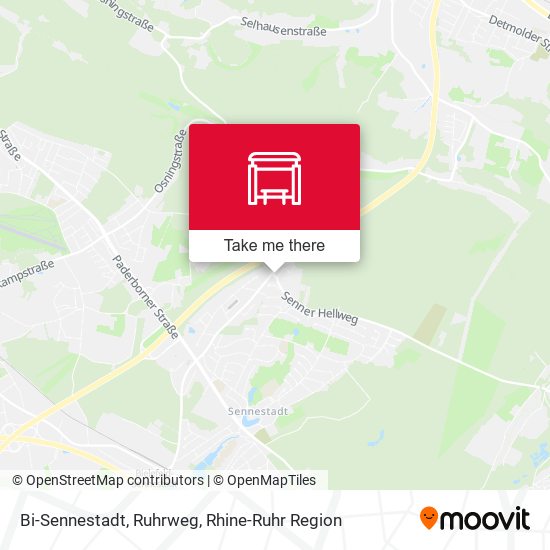 Bi-Sennestadt, Ruhrweg map