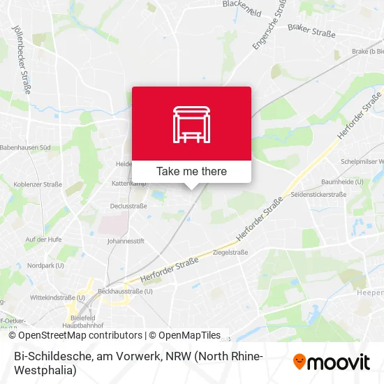 Карта Bi-Schildesche, am Vorwerk