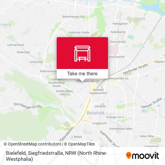 Карта Bielefeld, Siegfriedstraße