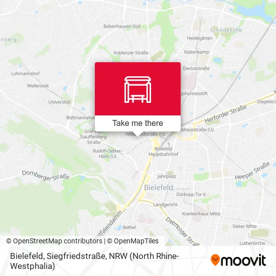 Карта Bielefeld, Siegfriedstraße