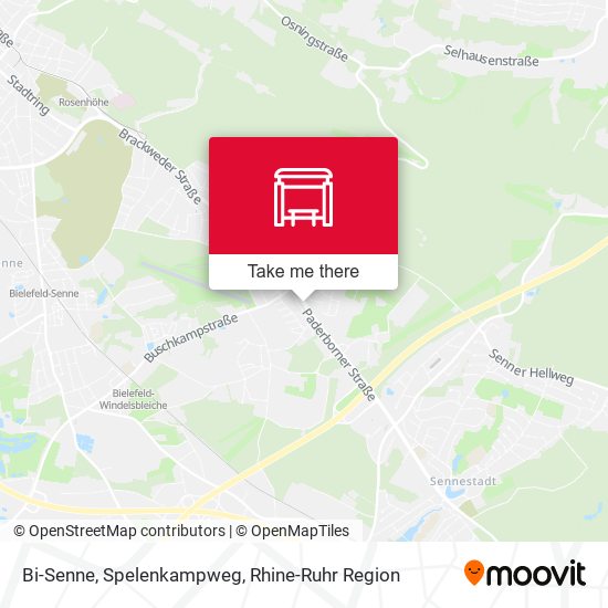 Карта Bi-Senne, Spelenkampweg