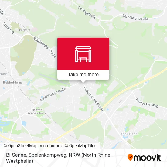 Bi-Senne, Spelenkampweg map