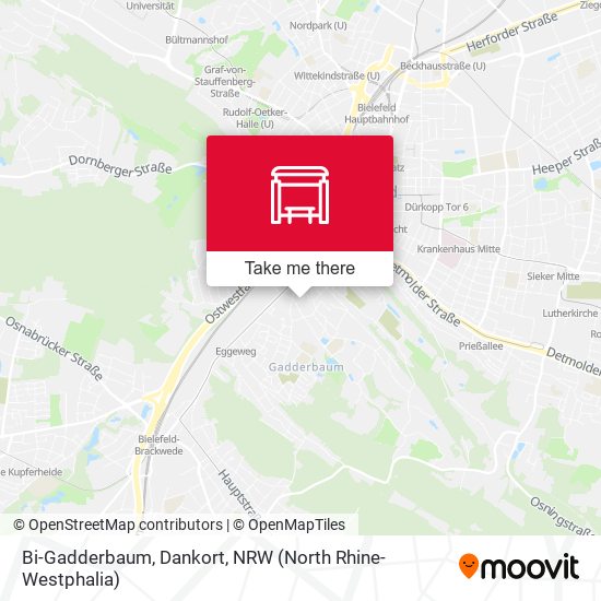 Bi-Gadderbaum, Dankort map
