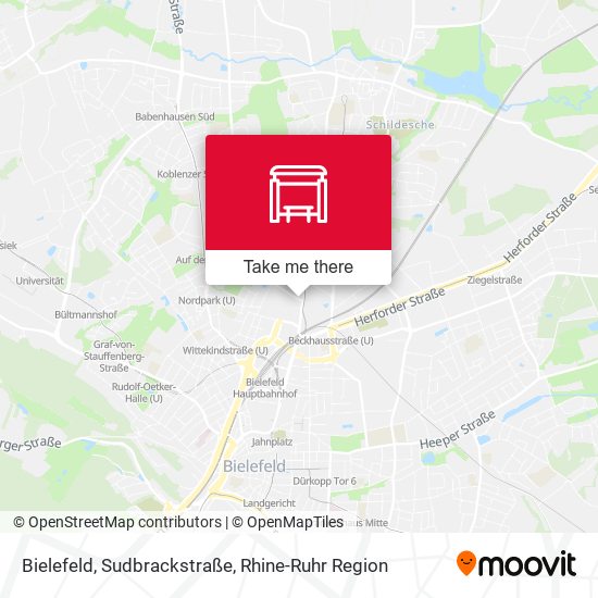 Bielefeld, Sudbrackstraße map