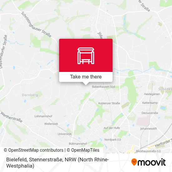 Bielefeld, Stennerstraße map