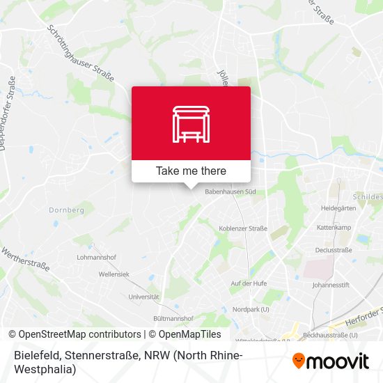 Bielefeld, Stennerstraße map