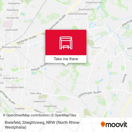 Bielefeld, Stieglitzweg map