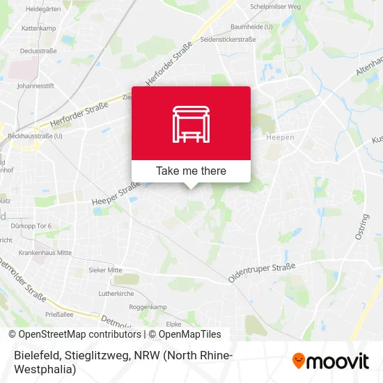 Bielefeld, Stieglitzweg map
