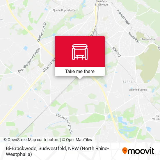 Карта Bi-Brackwede, Südwestfeld