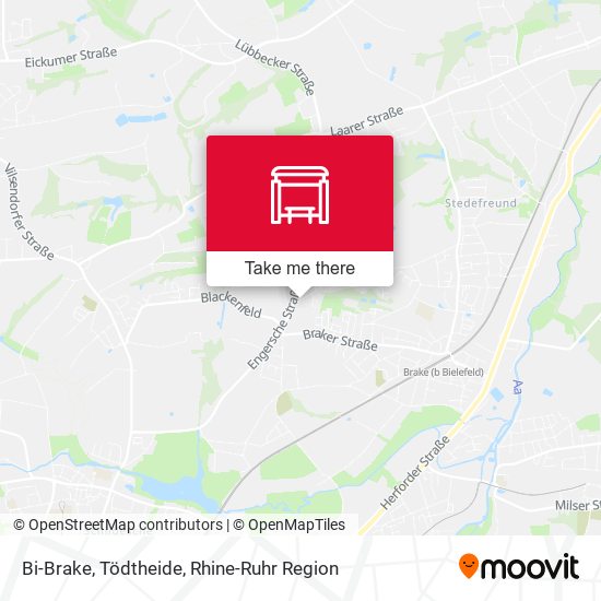 Bi-Brake, Tödtheide map
