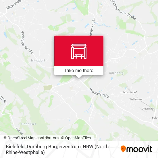Карта Bielefeld, Dornberg Bürgerzentrum