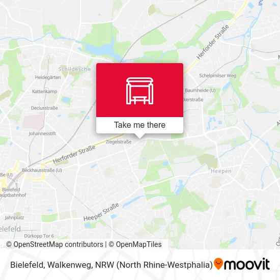 Bielefeld, Walkenweg map