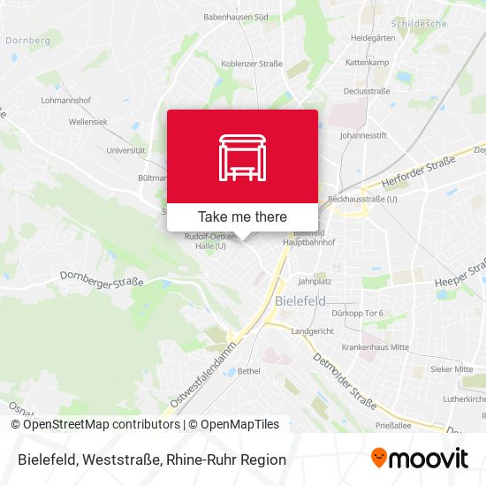 Bielefeld, Weststraße map