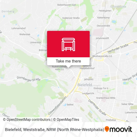 Bielefeld, Weststraße map