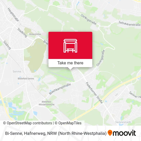 Bi-Senne, Hafnerweg map